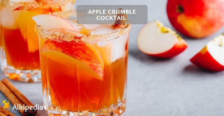 Apple crumble cocktail