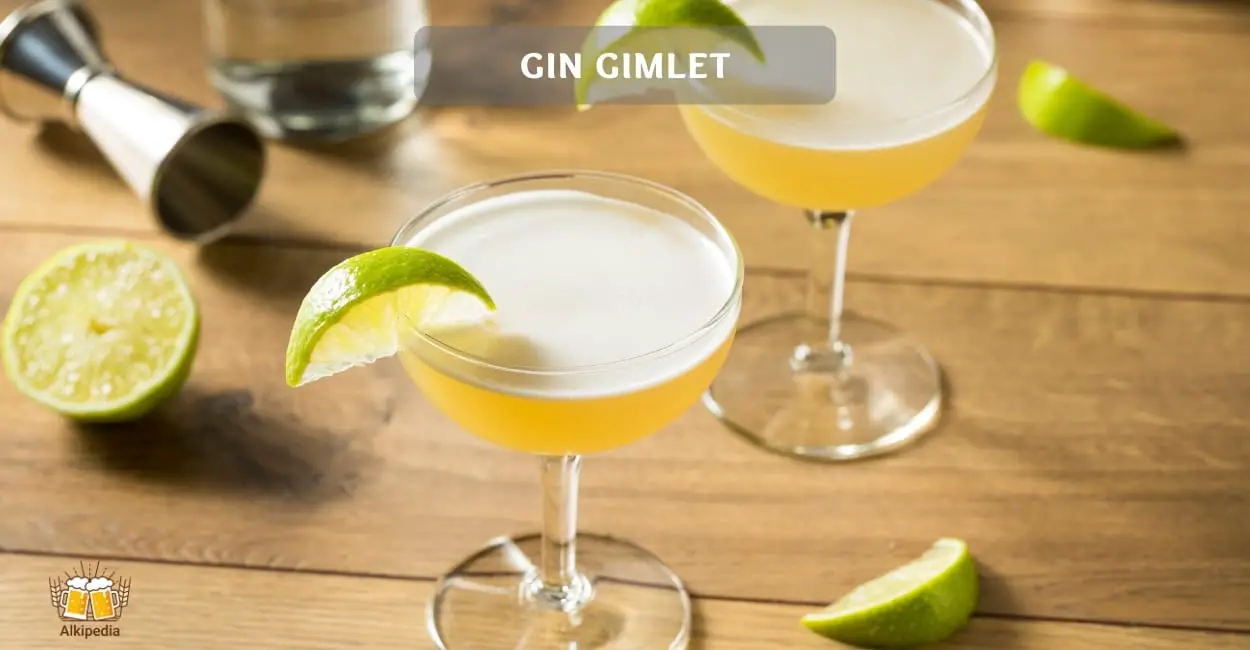 Gin gimlet cocktail
