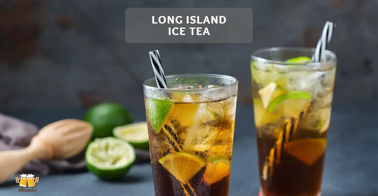 Long island cocktail mit limette